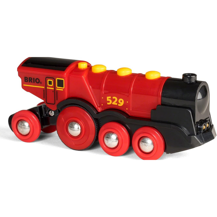 BRIO Battery Operated Mighty Red Action Locomotive 3yrs+