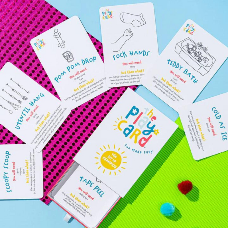 The Play Card Co The Sit Up Champion Play Ideas Card Best Seller 6-12 months