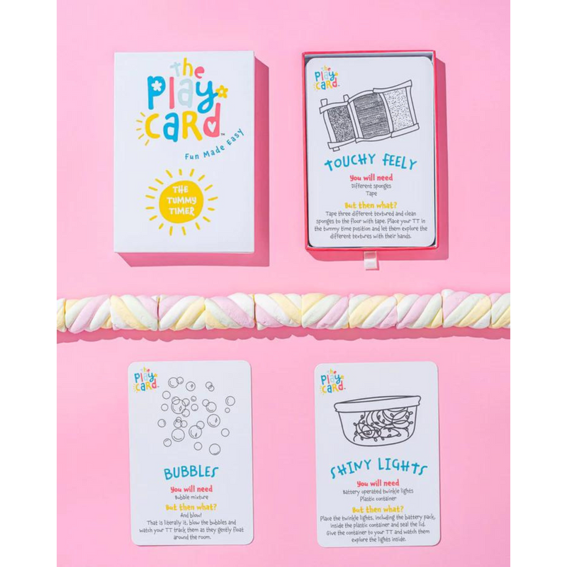 The Play Card Co The Tummy Timer Play Ideas Card 0-6 months