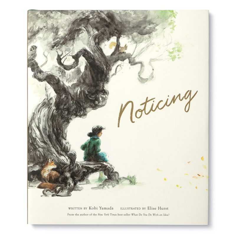 Noticing (Hardcover) by Kobi Yamada, Elise Hurst: discovering/ feeling Kids Picture Book