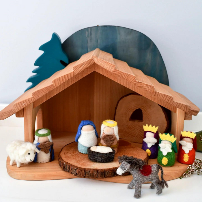 Tara Treasures Felt Nativity Peg Dolls Set