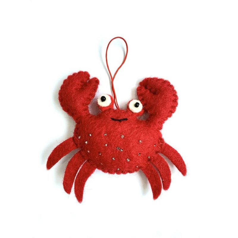 Pashom Felt Christmas Tree Decor Christmas Crab Ocean Toys Pretend & Imaginative Play Toys Christmas Range 3yrs+