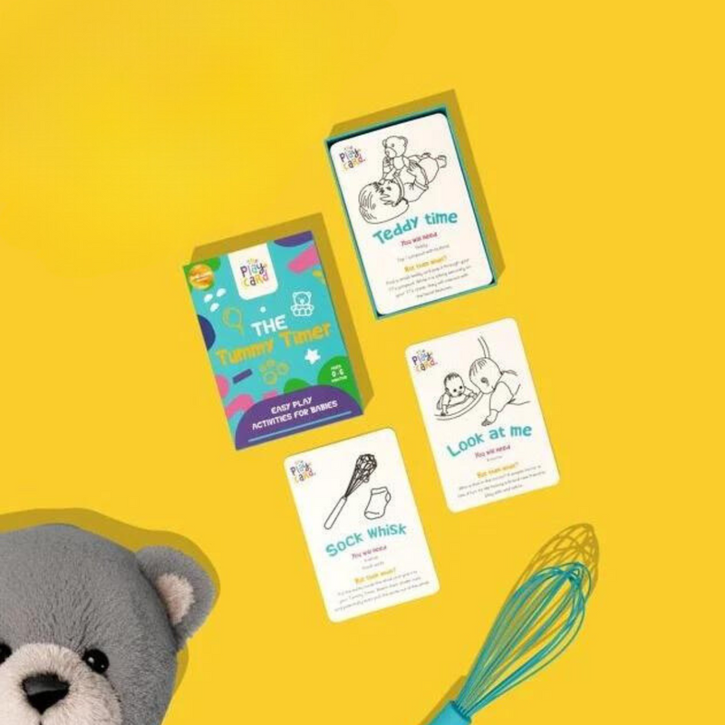 The Play Card Co The Tummy Timer Play Ideas Card 0-6 months