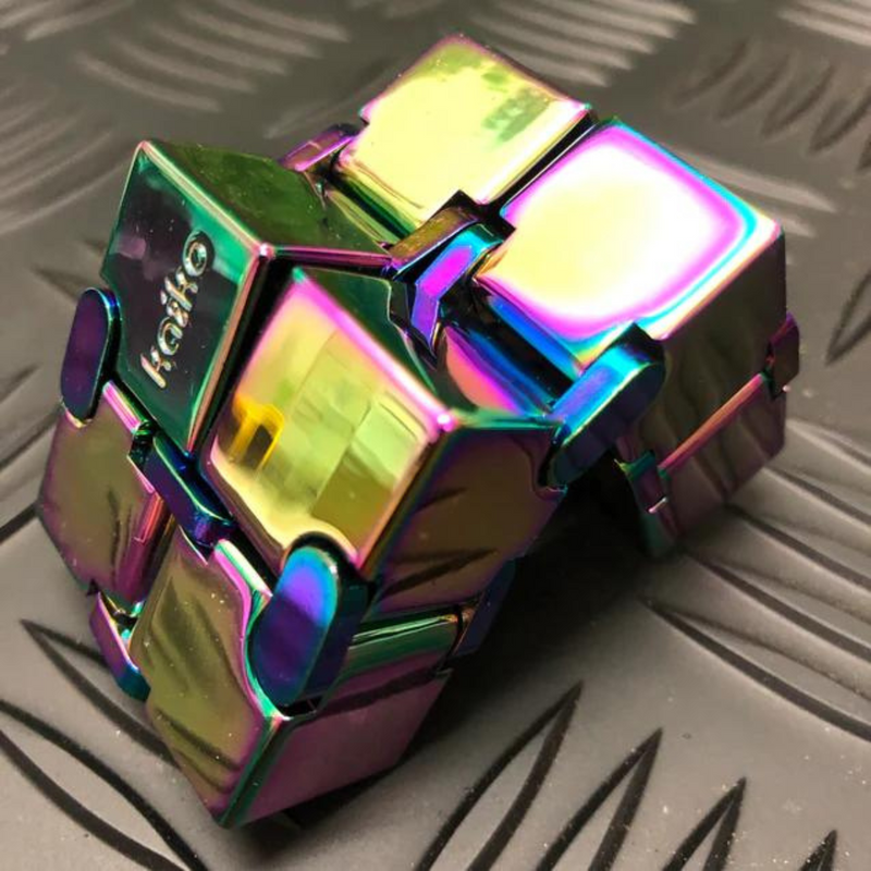 Kaiko Fidgets Infinity Cube Oil Slick Fidget Travel Toys Sensory Toys 3yrs+