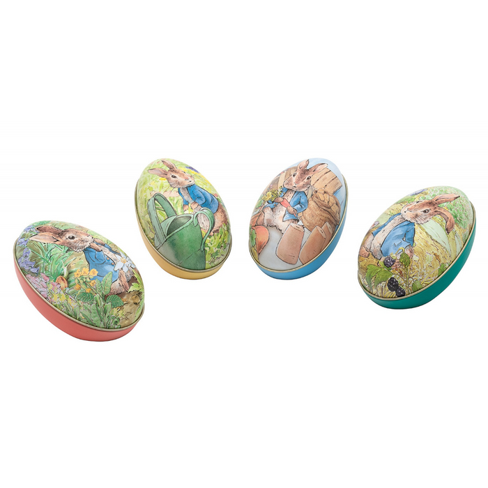 Peter Rabbit Medium Egg Shape Tins 11cm x 6.5cm