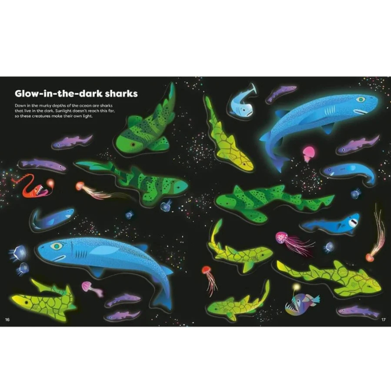 Big Sticker Activity Book of Sharks (Paperback) by Alice James Ocean Animal Theme Travel Toys