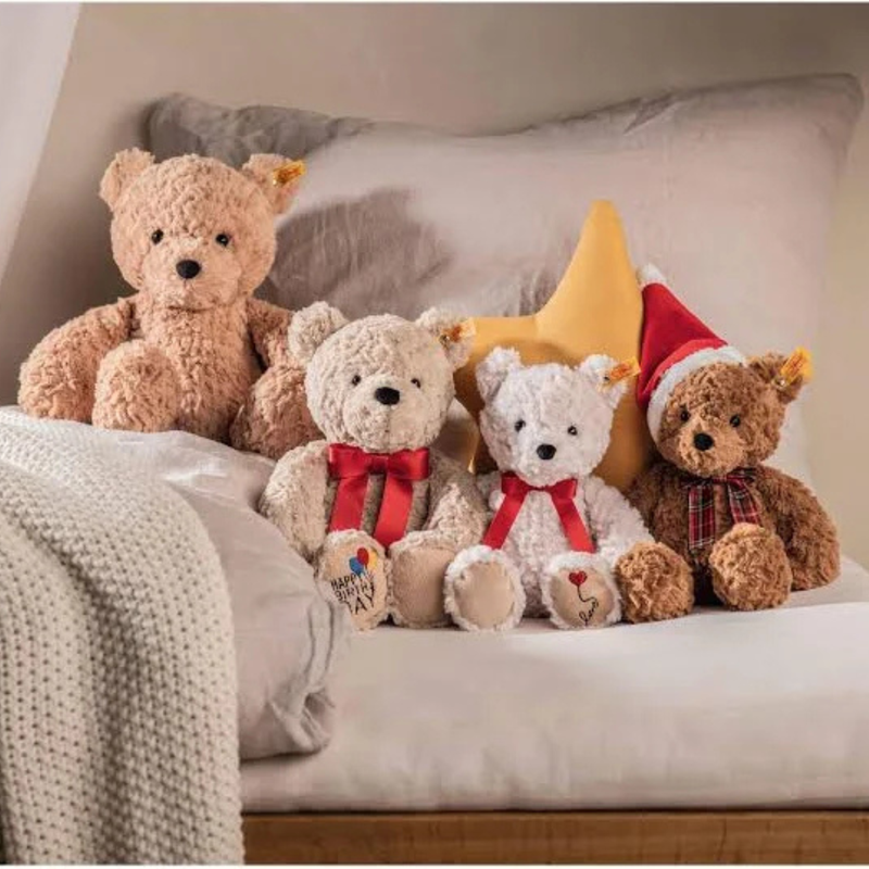 Steiff Soft Cuddly Jimmy Teddy Bear Light Brown 40cm Plush Toys Baby Gift 12m+