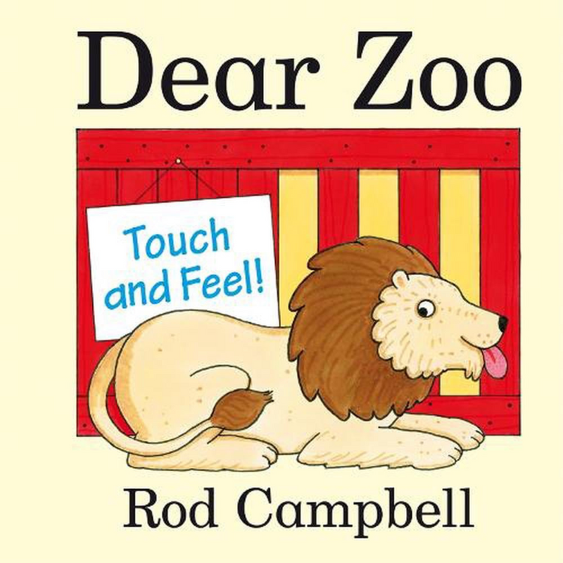 Dear Zoo Touch and Feel (Board Book) by Rod Campbell Kids Interactive Book