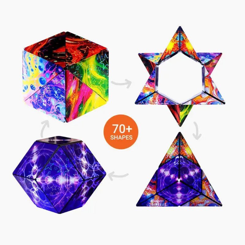 Shashibo Holographic Series Assorted Shape Shifting Puzzle Box Fidget Travel Toys 8yrs+