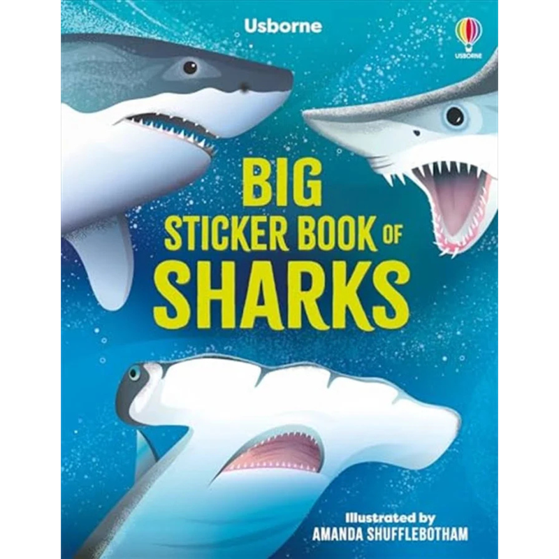 Big Sticker Activity Book of Sharks (Paperback) by Alice James Ocean Animal Theme Travel Toys