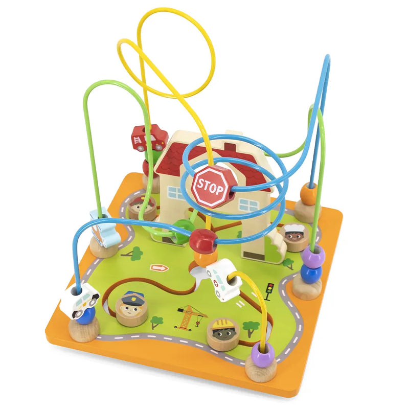 Viga Toys Giant 5-in-1 Wooden Activity Box Motor Skills Developmental Toddlers Toys School Range 18m+ (Bulky Shipping)