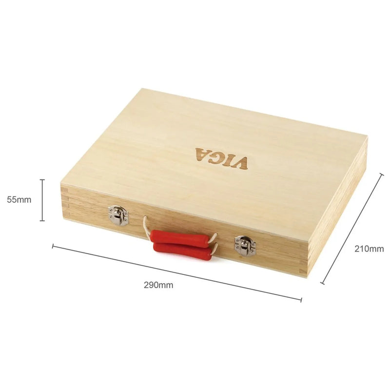 Viga Toys Wooden Tool Box 12pcs Set Pretend and Imaginative Play STEM Toys Gift Idea for 3yrs+