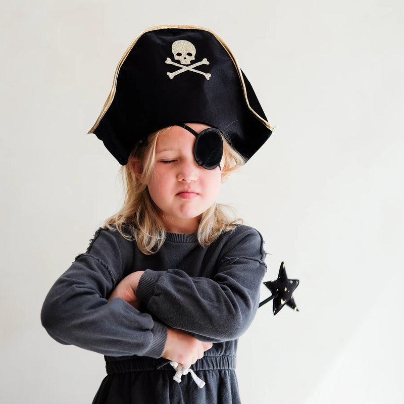 Pirate Dressup Set of 2 Black Mimi & Lula Imaginative Play for 3yrs+