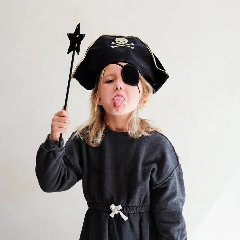 Pirate Dressup Set of 2 Black Mimi & Lula Imaginative Play for 3yrs+