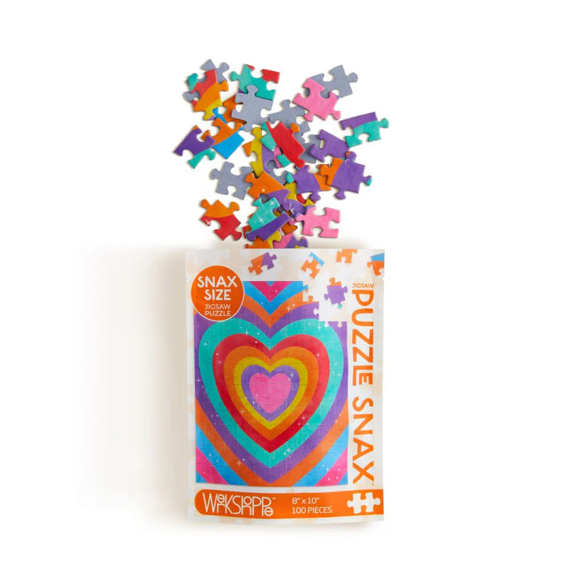 WerkShoppe Snax Velvet Heart 100pc Jigsaw Puzzle Travel Toys 6yrs+