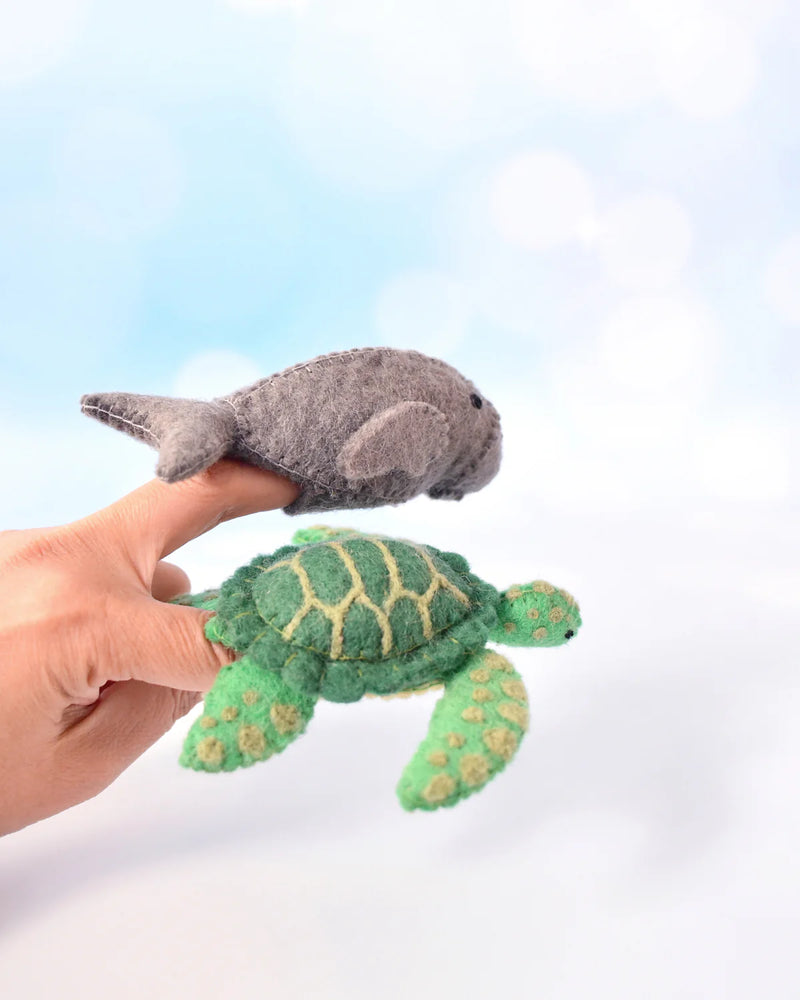 Tara Treasures Waru and Dhangal Finger Puppet Set of 2 Pretend & Imaginative Play Toys Felt Animals 3yrs+
