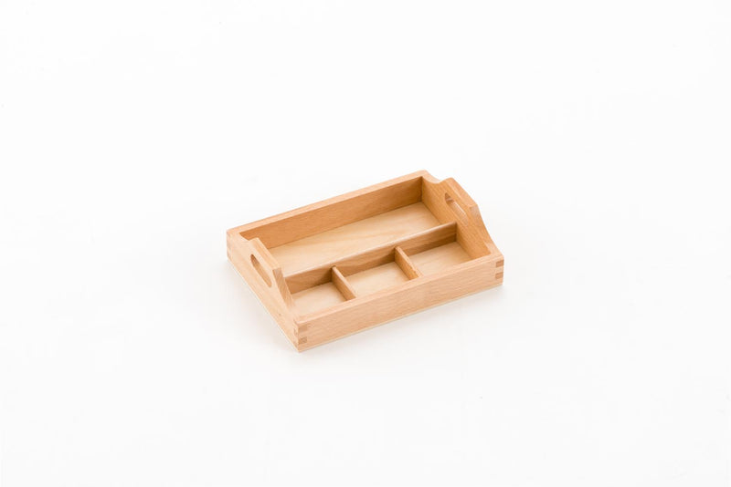 Montessori Wooden Sorting Tray 3 Compartments Montessori Practical Life Materials