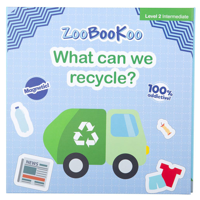 ZooBooKoo What Can We Recycle? Early Science STEM Travel Activity Interactive Kids Book Earth Science Sustainability 6yrs+