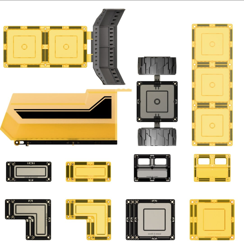 Learn and Grow Toys Magnetic Tiles Mega Mover Pack 23 Piece NEW 3yrs+