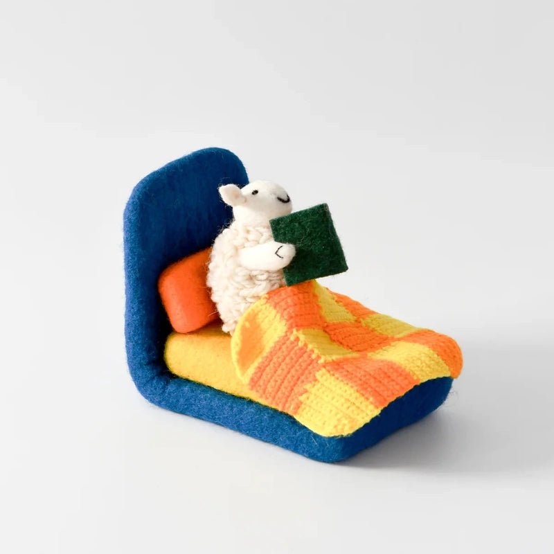 Tara Treasures Where Is The Green Sheep Bed Sheep Play Set 5pcs Pretend & Imaginative Play 3yrs+