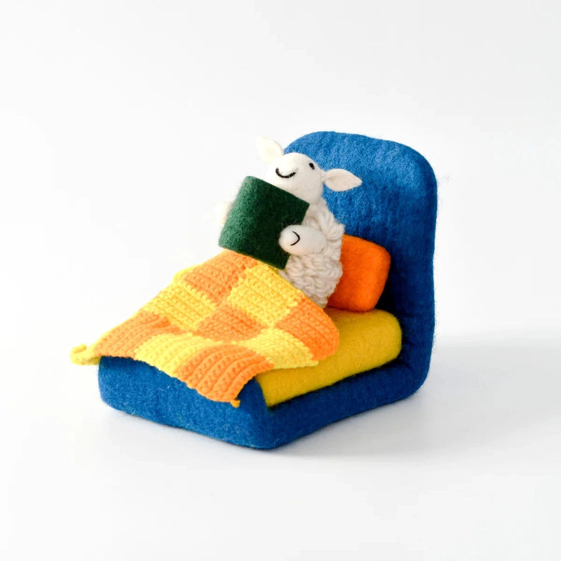 Tara Treasures Where Is The Green Sheep Bed Sheep Play Set 5pcs Pretend & Imaginative Play 3yrs+