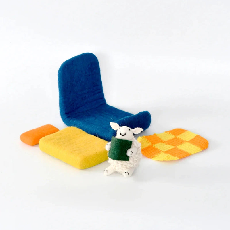 Tara Treasures Where Is The Green Sheep Bed Sheep Play Set 5pcs Pretend & Imaginative Play 3yrs+