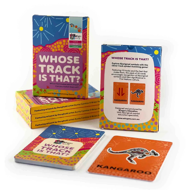 Whose Track Is that? Matching Card Games By Wingaru First Nations Resources Aboriginal Symbols 3yrs+