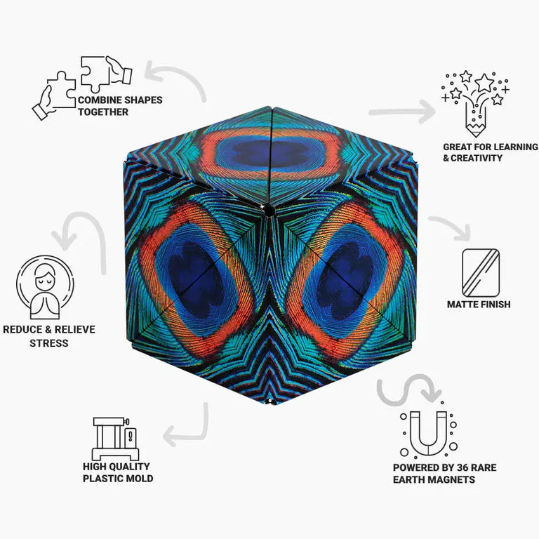 Shashibo Original Series Assorted Shape Shifting Puzzle Box Fidget Travel Toys 8yrs+