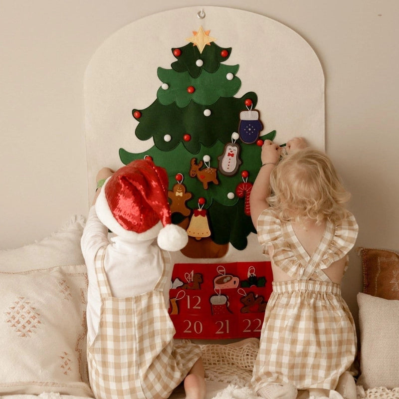 Wondertivity Felt Advent Christmas Calendar With Pouch 90x60cm Room Decor Christmas Range
