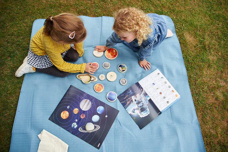 Wooden Solar System Disc Science and Display 11pc By Tickit Early Science STEM Toys Developmental Toys for Toddlers Gifts Idea 12m+