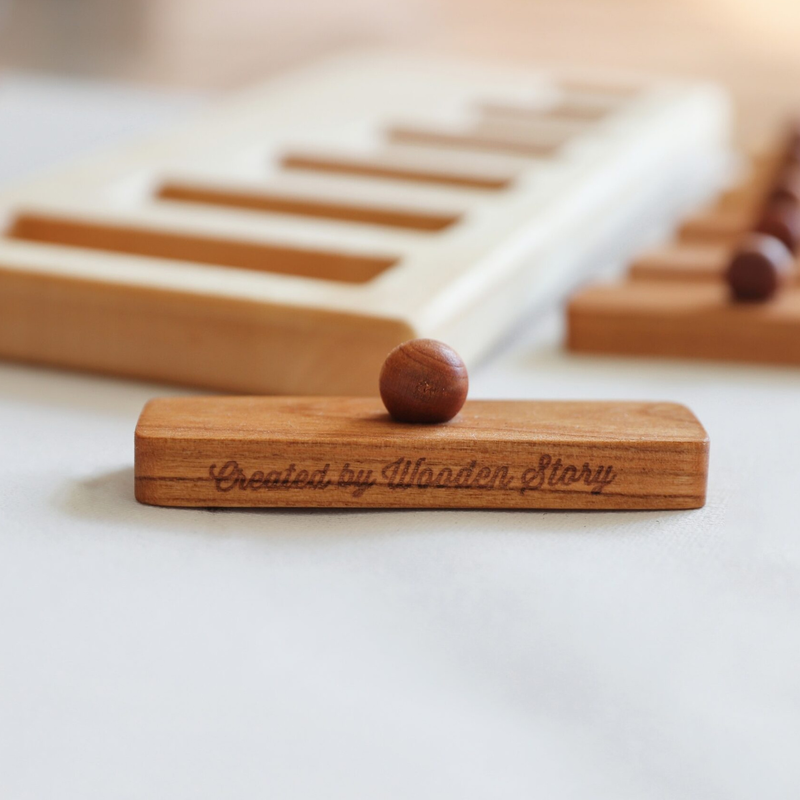 Wooden Story Montessori Long Short Wooden Puzzle Developmental Toys 18m+