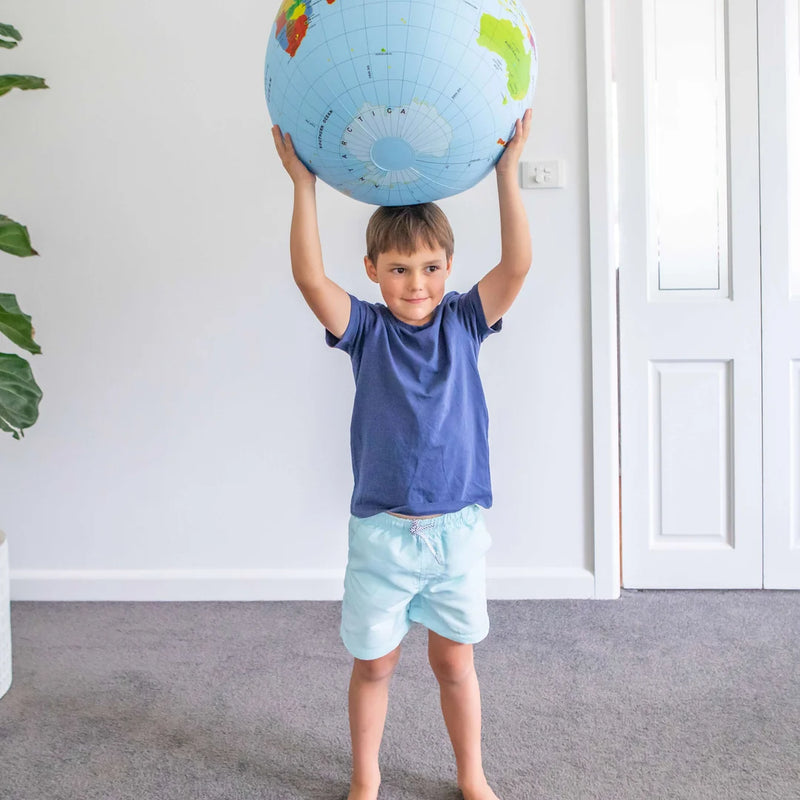 Tiger Tribe Inflatable World Globe Countries and Cities 50cm Early Science STEM Toys 4yrs+