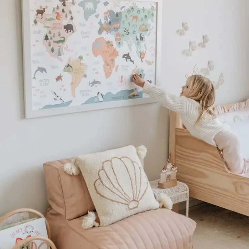 Mindful & Co World Poster World Map Print Gifting Idea 18m+