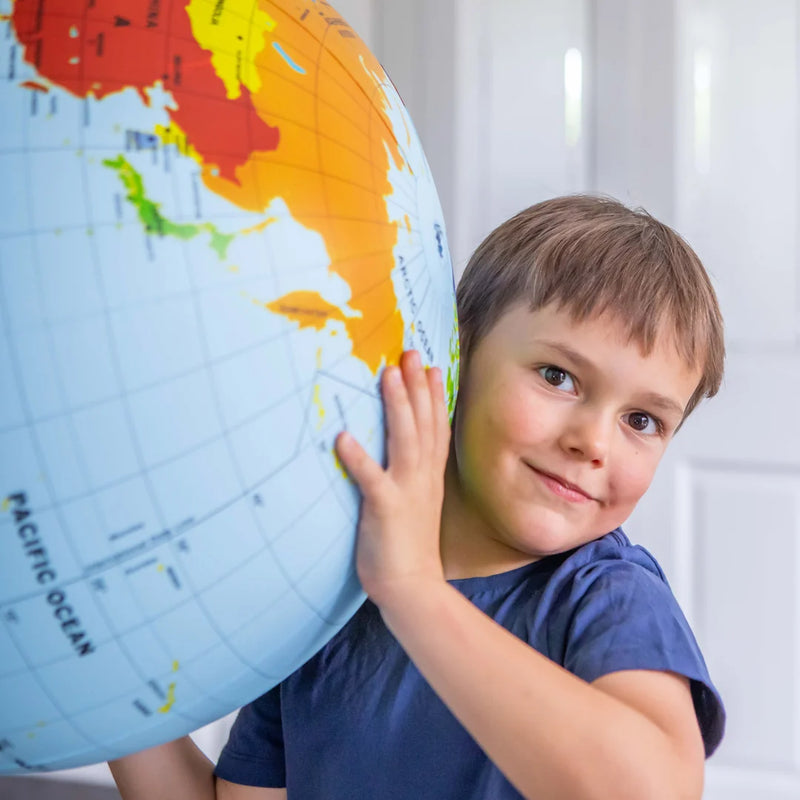 Tiger Tribe Inflatable World Globe Countries and Cities 50cm Early Science STEM Toys 4yrs+