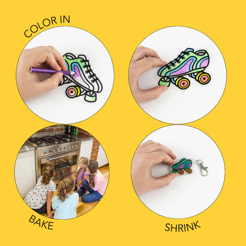 Tiger Tribe Shrinkorama Bag Tag Art and craft for kids 4yrs+