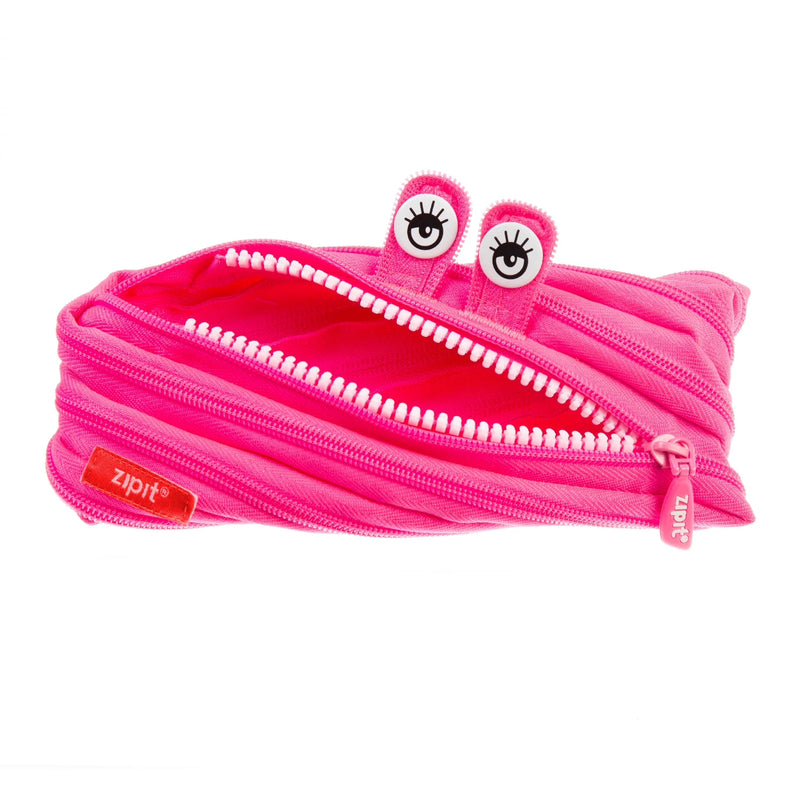 ZIPIT Monster Pencil Case Pink Stationary 3yrs+