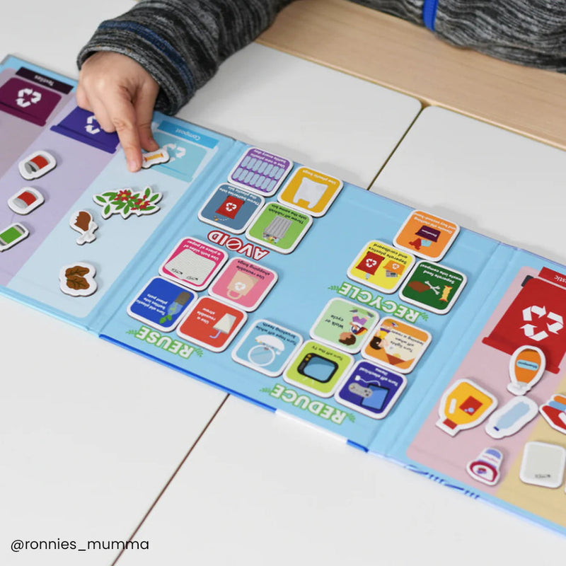 ZooBooKoo What Can We Recycle? Early Science STEM Travel Activity Interactive Kids Book Earth Science Sustainability 6yrs+