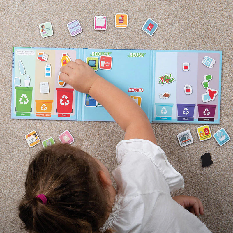 ZooBooKoo What Can We Recycle? Early Science STEM Travel Activity Interactive Kids Book Earth Science Sustainability 6yrs+