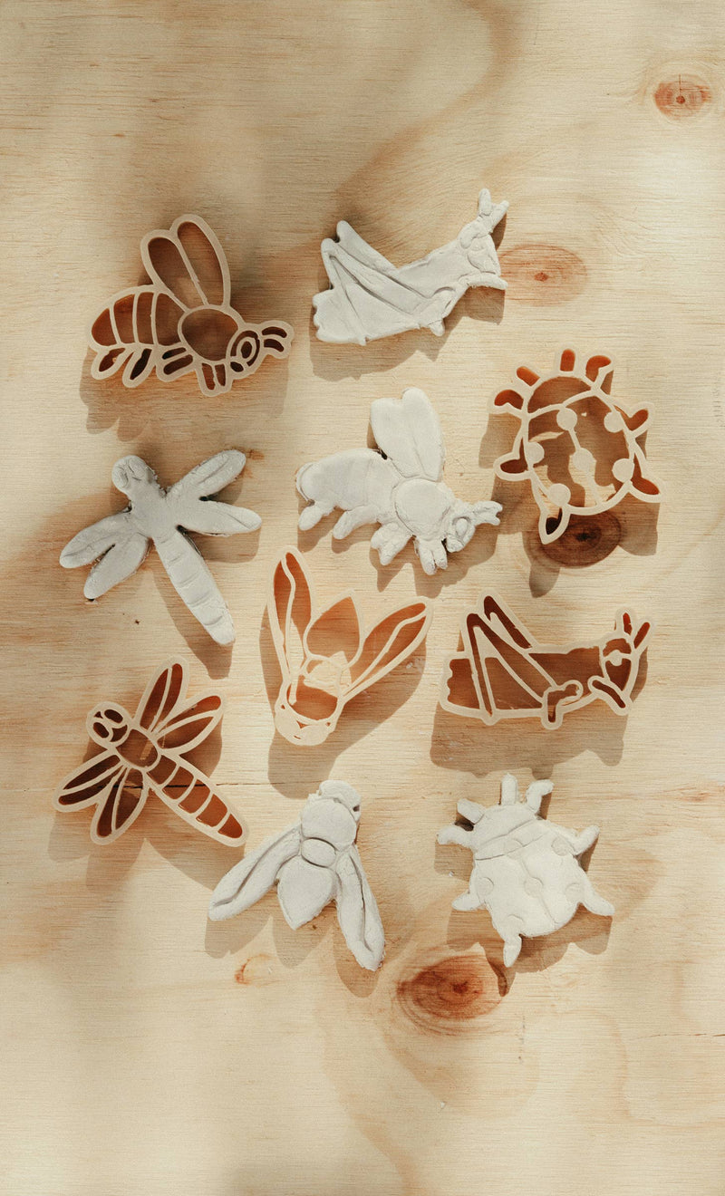 Kinfolk Pantry Mini Insect Eco Cutter Set Playdough Sand Toys Art and craft for kids 3yrs+