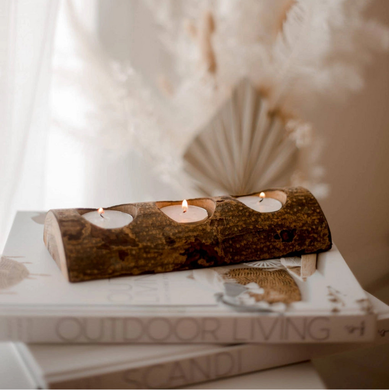 Qtoys Tree Candle Holder 3 Holes Room Decor