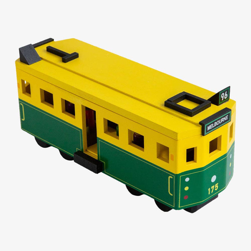 Make Me Iconic Large Melbourne Tram Wooden Toys Vehicle Best Seller Gifting Idea for 3yrs+