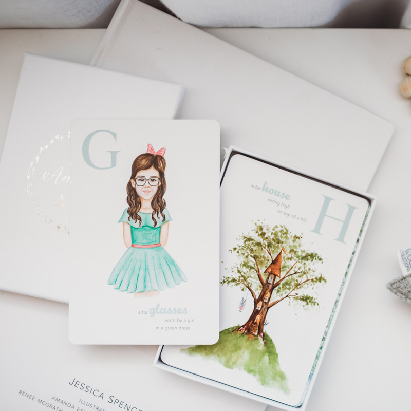 Adored Illustrations The Amazing ABC Flash Cards Early Literacy Phonics Memory Card Game 3yrs+