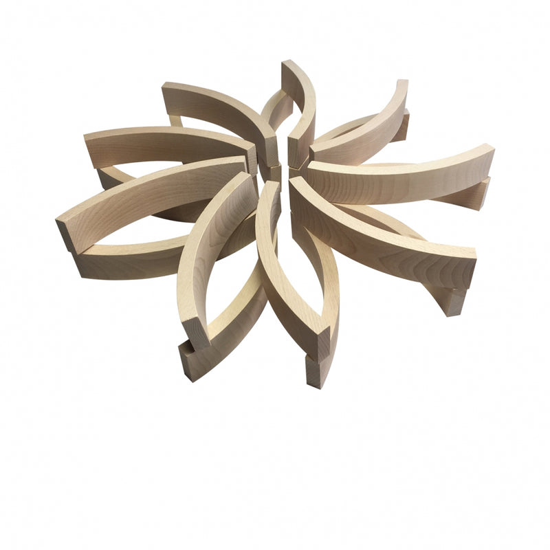 Abel Blocks 12pc Wooden Building Blocks STEM Toys 3yrs+