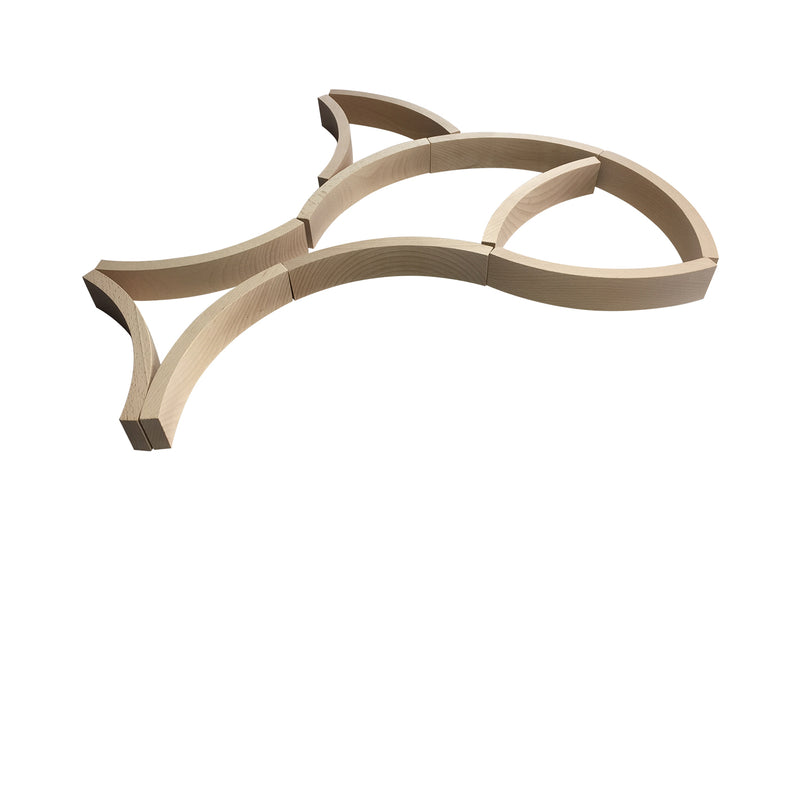 Abel Blocks 12pc Wooden Building Blocks STEM Toys 3yrs+