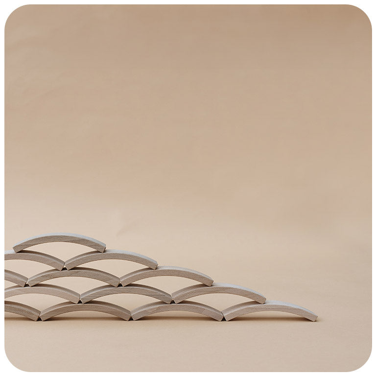 Abel Blocks Mini 12pcs Wooden Building Blocks STEM Toys 3yrs+