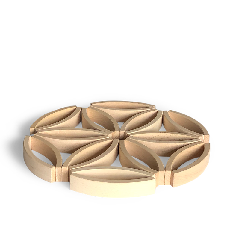 Abel Blocks Mini 36pcs Wooden Building Blocks STEM Toys 3yrs+