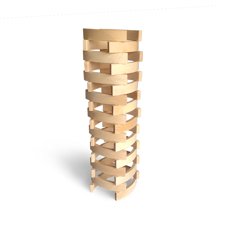 Abel Blocks Mini 36pcs Wooden Building Blocks STEM Toys 3yrs+