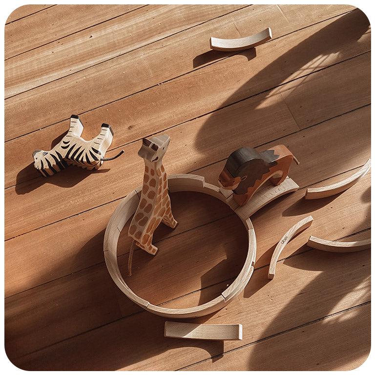 Abel Blocks Mini 12pcs Wooden Building Blocks STEM Toys 3yrs+