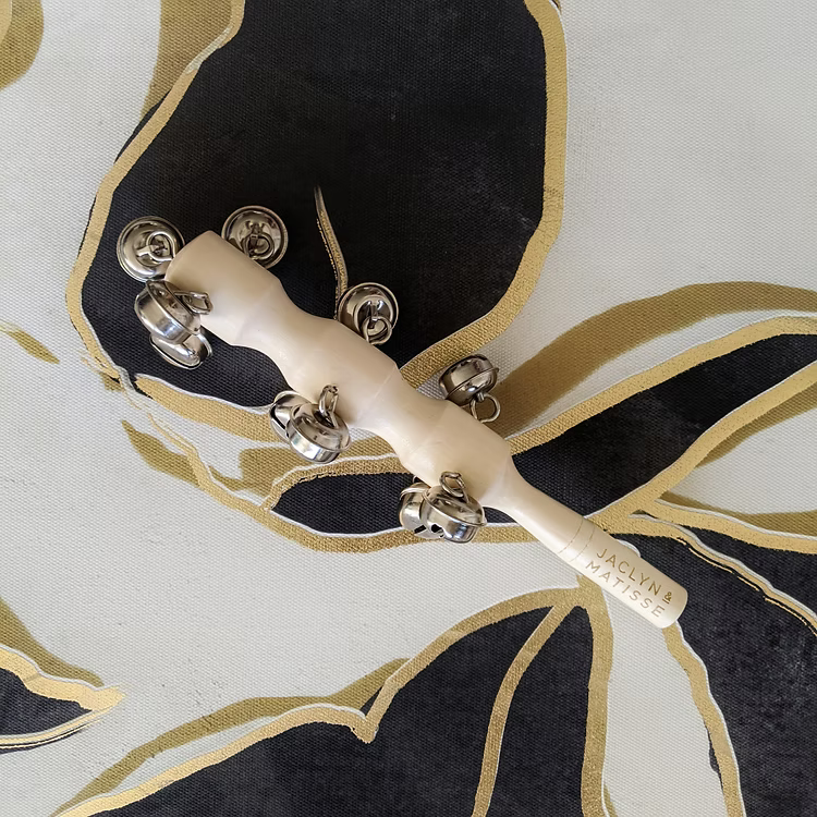 Wooden Jingle Stick by by Jaclyn & Matisse Musical Instrument for Kids Gift Idea 3yrs+