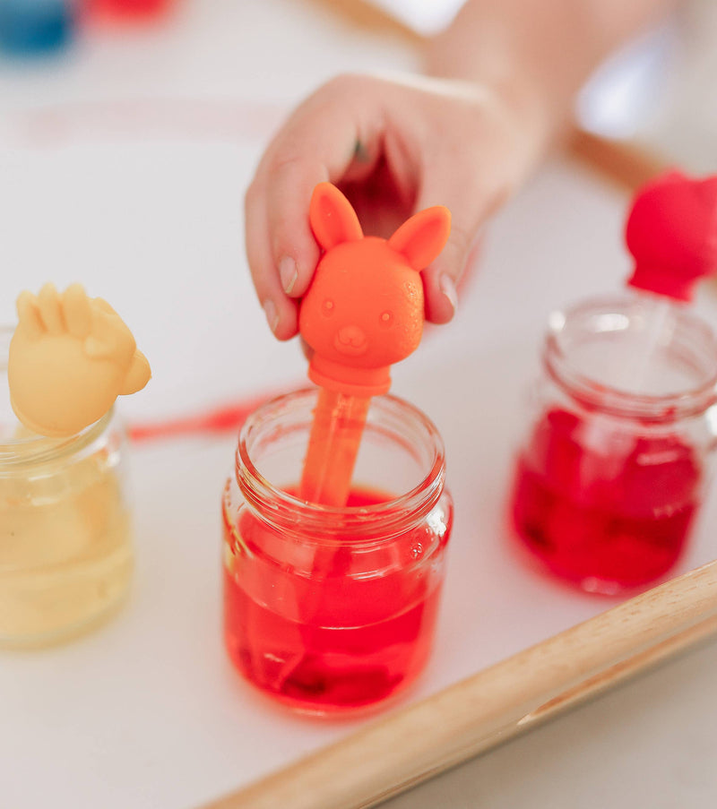 Curious Columbus Pipette Silicone Craft Droppers Aussie Animal Art and craft for kids Early Science STEM Toys 3yrs+